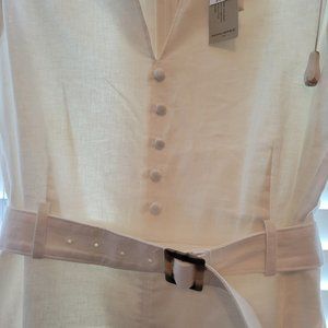 Banana Republic, 8P, white linen dress